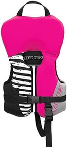 Airhead Infant Type II Life Jacket | US Coast Guard Approved | Closed Sided, Quick-Dry | Secure Buckles & Zipper | Wicked Kwik-Dry NeoLite Flex | Hot Pink