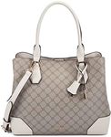 NINE WEST Brooklyn Carryall, Beige Logo/Milk, one_size