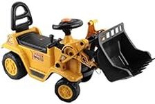 Ride-on Push Along Bulldozer Tractor Yellow Digger Childrens Push Along Toy Car Forklift