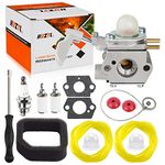 HUZTL 308054114 Carburetor for Homelite Carburetor 308054075 fits 26B Leaf Blower UT09526 with Carburetor Adjusting Tool Air Filter Primer Bulb