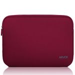 Arvok 13-14 Inch Laptop Sleeve Multi-color & Size Choices Case/Water-resistant Neoprene Notebook Computer Pocket Tablet Briefcase Carrying Bag/Pouch Skin Cover For Acer/Asus/Dell/Lenovo, Wine Red