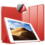 VAGHVEO iPad 2/3/4 Case, Slim Lightweight Smart Stand Cover Cases Shell [Auto Sleep/Wake] with Soft TPU Back Protector for Apple iPad 4th Generation, The New iPad 3 (3rd Gen) & iPad 2, Red