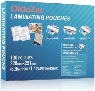 Thermal Laminating Sheets, Letter Size 100 Pack Laminating Pouches 9" x 11.5", 3-Mil Thick Transparent Laminated Paper Ideal Office and School Supplies, Flexible Rigidity for Laminator