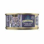 Blue Buffalo Wilderness High Protein Grain Free, Natural Adult Pate Wet Cat Food, Chicken 155g Cans (Pack of 24) - 5.5 Oz