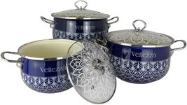 Casserole Set. 6 pieces set of Enam