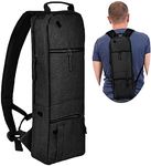 APDTEK Portable Oxygen Tank Backpack Holder for Size D (M-15), Comfortable Medical Oxygen Cylinder Backpack Bag with Durable Straps, Size JD (M-22) Oxygen Bag for Travel - Easy to Carry (Black)