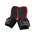 USI UNIVERSAL THE UNBEATABLE Gym Grip PADS-733GP Ideal Replacement for Sweaty Gloves (Black-Red)