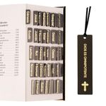 Morjor Spanish Bible Tabs for Women and Men, separadores de biblia en espaol, Retro Theme, 75 Large Print Bible Tabs & 1 Bookmark, Laminated Bible Index Tabs for Study Bible, Easy to Read and Apply