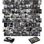 Photo Collage Kit Gloomy for Wall, 100 Pictures Black and White Aesthetic Posters for Wall Decor | Dark Academia Retro Decor for Bar