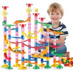 HAKACC 232PCS Marble Run Toy,Marble Runs STEM Educational Learning Toy,Marble Maze Race Track Game Set for 3 4 5 6 7+Year Old Boys Girls, Birthdays Christmas Holiday Kids Birthday