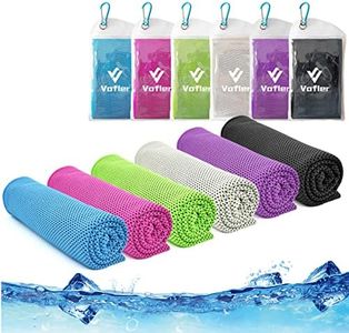 Cooling Towel,Vofler 6 Pack Cool Towels Microfiber Chilly Ice Cold Head Band Bandana Neck Wrap (40"x 12") for Athletes Men Women Youth Kids Dogs Yoga Outdoor Golf Running Hiking Sports Camping Travel