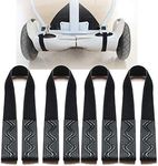 Woyeainy 4 Pack Adjustable Hoverboard Seat Attachment Straps .Replacement Extra Straps for Kart Accessories Hoverboard Kart Replacement Straps with Wavy Gel