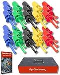AZDelivery 50 x Silicone Test Hook Clips | Probe Test Leads Kit with Multimeter Accessories for Electronic Tests | Mini Single Test Probes | reliable Test Hooks