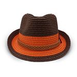 VRITRAZ Kids Hat, Summer Fashion Straw Bucket Cap, Suitable for 3-12 Year (Brown)