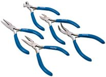 Draper 33057 Carbon Steel Mini Plier Set, 5 Pieces,Blue