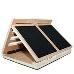 Yes4All Adjustable Wooden Slant Board/Calf Incline Board - Calf Stretcher, Stretch Board - Incline Board Calf Stretch Wedge Board with Anti-Slip Surface, Foldable and Portable & Smart Design