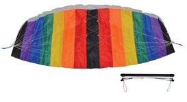 In the Breeze Power Kite, 2-Meter, Black/Rainbow