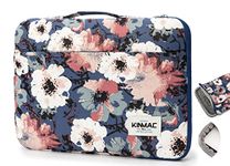 Kinmac 360° Protective Water Resistant Laptop Sleeve case Bag with Handle for MacBook Pro 14 inch,13.5 inch-13.9 inch and 14 inch Laptop (Camellia)