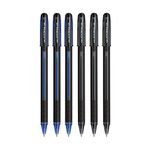 Uniball Jetstream Sx-101 0.7Mm Roller Ball Pen|Triangular Rubber Grip Barrel|Lightweighted Sleek Body|Long Lasting Smudge Free Ink|School&Office Stationery|6 Shades Ink,Pack Of 6,Assorted, Multi