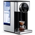 KOMORE 4L Instant Hot Water Dispenser, Filter Water Dispenser with 7 Temperature Presets & 7 Volume Options, 2600W Fast Boil, Electric Kettle with LED Touch Display, Black