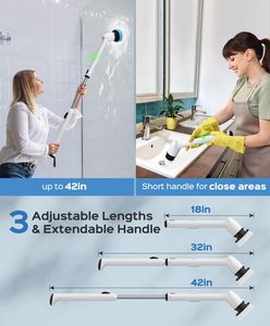 Electric Spin Scrubber – Waterproof Cordless Cleaning Brush