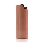 Lucklybestseller Metal Lighter Case Cover Holder for BIC Full Size Lighter J6 (Rose Gold)