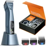 oneisall Professional Cordless Clippers for Groomers - Heavy-Duty Dog Clippers for Thick Coats Doodles, 2-Speed Upgrade Motor, 2 Detachable Batteries, Carbon Steel Blade