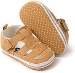 Sabe Unisex Infant Baby Summer Sandals Soft Sole Tassels Prewalker Anti-Slip Shoes (12.5cm(6-12months), D-Coffee)