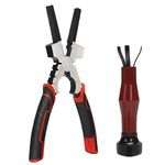 VASTOOLS MIG Welding Pliers,8 Inch,Slag Hammer,Fine & Coarse Files,Ergonomic Grip,Hardened Cutting Edge,Mig Nozzle Cleaner