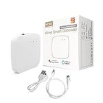 MOES Tuya Smart Wired Hub, Multi-mode with ZigBee, WiFi & BLE, Security Modes for Home Protection, Control via Smart Life app & Voice Control Using Alexa/Google Home