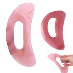 2 Pcs Body Gua Sha Massage Tool - Pink Guasha Scraper Set, Anti-Cellulite, Multifunctional, Ergonomic Design - Ideal for Legs, Back, Face, Neck, Muscle Relaxation, Pain Relief