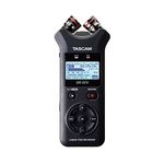 Tascam DR-07X Stereo Handheld Digital Audio Recorder and USB Audio Interface, Black, 2-channel (Stereo) / 1-channel (Mono)