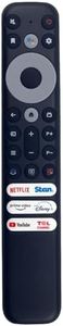 RC902V FAR1 IR Remote Control Replacement for TCL TV 43C635 65C835 75C835 55C835 75C635 65C635 55C635 50C635 85P735 75P735 65P735 55P735 50P735 43P735 75X925 65X925 98C735 85C735 75C735 65C735 55C735