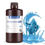 ANYCUBIC ABS-Like Resin Pro 2, Toughness Upgrade 3D Printer Resin, Low Odor 405nm UV-Curing Resin, High Precision and High-Success Rate Standard Photopolymer Resin for LCD DLP 3D Printing (1kg-Blue)