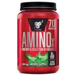 BSN Nutrition Amino X Supplement with Vitamin D, Vitamin B6 and Amino Acids, Green Apple Flavour, 70 Servings, 1 kg