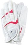 Bridgestone GLTV22 Tour Stage Women's Golf Gloves, Ambidextrous, WP (White/Pink) 7.1 inches (18 cm)