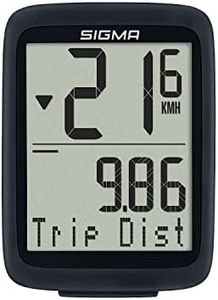 SIGMA Bike Computer BC 8.0 Wired - Bike Speedometer with Daily Miles Per Hour, Riding Time, and Speed Comparison Features | Waterproof & Weatherproof | Seven Languages Available | Cycle Computer