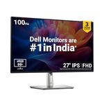 Dell P2725H 27"/68.58cm FHD IPS Monitor, Anti-Glare, 99% SRGB,100Hz, 5ms (Fast Mode),Ports: 1x HDMI|1x DP 1.2|1x VGA| 3X USB 3.2 Gen1 (A) | 1x USB 3.2 Gen1 Type-C [15W PD] | Height Tilt Swivel Pivot