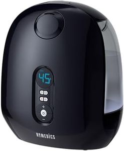 HoMedics TotalComfort Deluxe Ultrasonic Air Humidifier, Adjustable Dual 3.8L Water Tanks with Warm and Cool Mist for Home, Office or Nursery, Programmable Humidistat, Night-Light and Automatic Shutoff