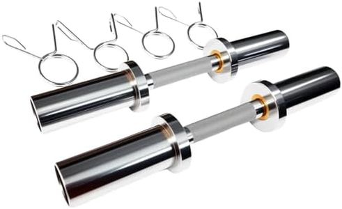 Barre d'haltère olympique avec poignée pour disques de poids olympiques de 5,1 cm, idéale pour la salle de sport à la maison, la musculation