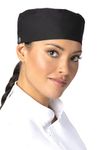 Chef Works Sustainable Cool Vent Chef Beanie, Black, One Size