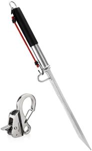 Venussar 39'' Sand Spike Boat Anchor Pole, Slide Anchor Shore Spike with Stainless Steel Boat Anchor Hook, for Shallow Water Shore, Beach, Sandbar