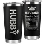 Gifts for Husband from Wife - Husband Gifts, Gifts for Him - Anniversary, Birthday Gifts for Husband - Christmas Gifts for Dad, Husband Christmas Gifts - I Love You Gifts for Him - 20 Oz Black Tumbler