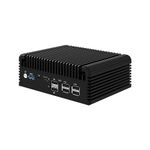 HUNSN Micro Firewall Appliance, Mini PC, VPN, Router PC, Intel Core I3 N305, RJ46, 6 x 2.5GbE I226-V, 2 x HDMI2.1, TF, Type-C, Barebone, NO RAM, NO Storage, NO System