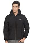 Qube By Fort Collins Men's Quilted Jacket (430182 SMU_Black_XL)