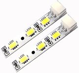 HUAYUWA Fridge LED Light 0064001874 Replacement for Haier/Hisense/Rongshen BCD-459WDSS Refrigerator Lamp Strip Repair Part (Pack of 2)