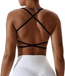 FEOYA Yoga Backless Bra Push Up Str