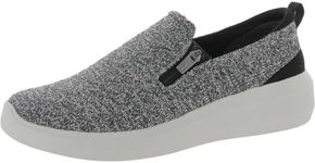 Ryka Womens Ally Slip On Casual and Fashion Sneakers Black 9 Wide (C,D,W)