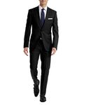 Calvin Klein Men's X-Fit Slim Stretch Suit Separate (Blazer Dress, Black Pant, 33W x 30L