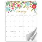 S&O Vertical Floral Wall Calendar from January 2024-June 2025 - Tear-Off Monthly Calendar - 18 Month Academic Wall Calendar - Hanging Calendar to Track Anniversaries & Appointments - 13.5"x10.5”in